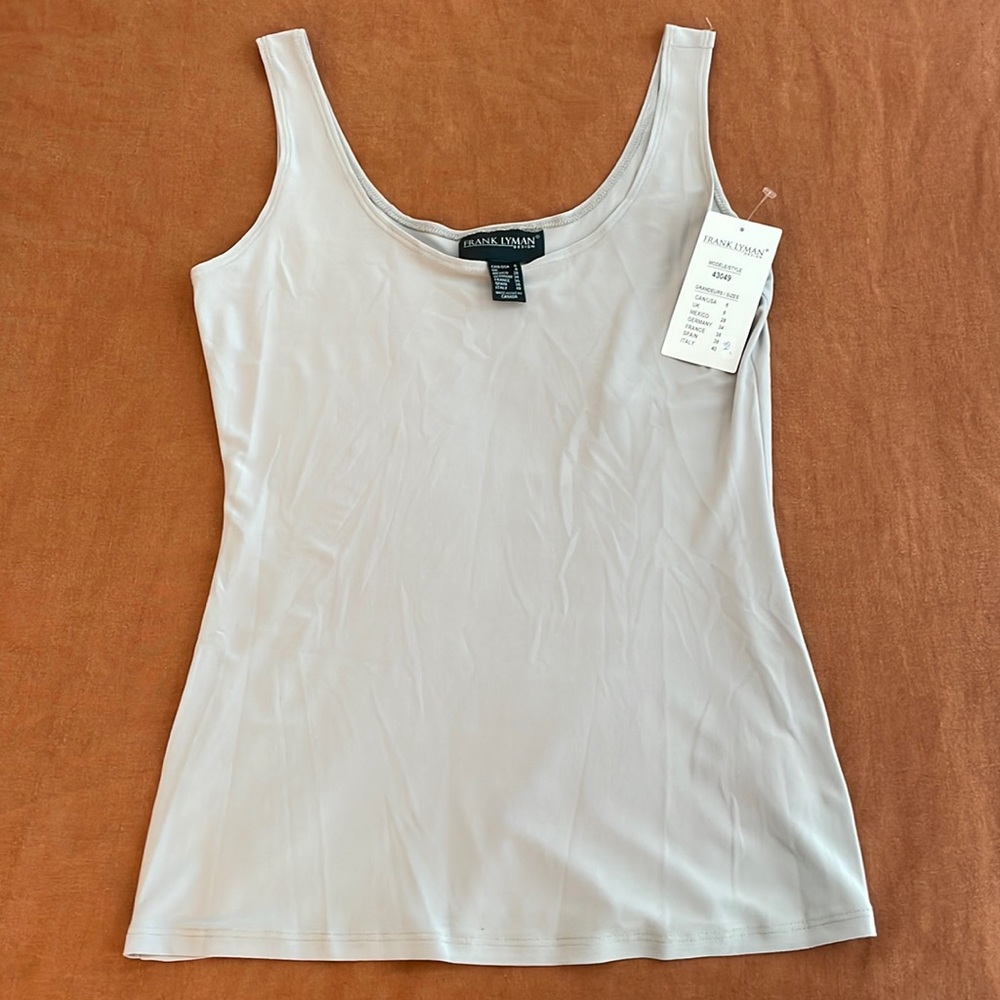 Frank Lyman Design, size 6, grey layer tank. NWT, $84.